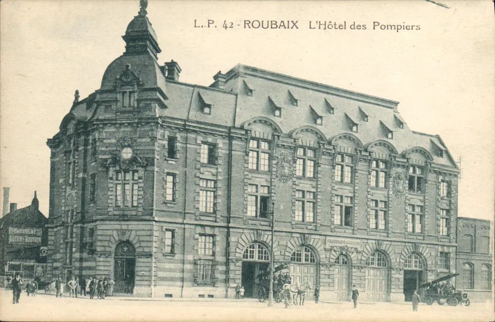 Roubaix — Das Feuerwehrhotel — L.P. 42, Verlag Lucien Pollet, Échillée - Vorderseite