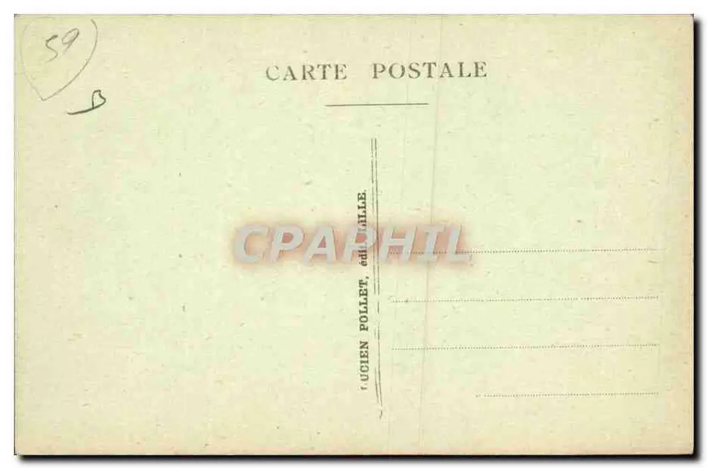 Roubaix — Das Feuerwehrhotel — L.P. 42, Verlag Lucien Pollet, Échillée - Rückseite