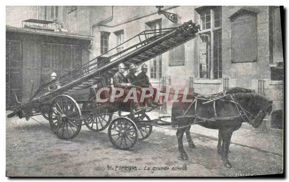 Pompiers - La grande échelle — Stabrec, n°91 - Recto