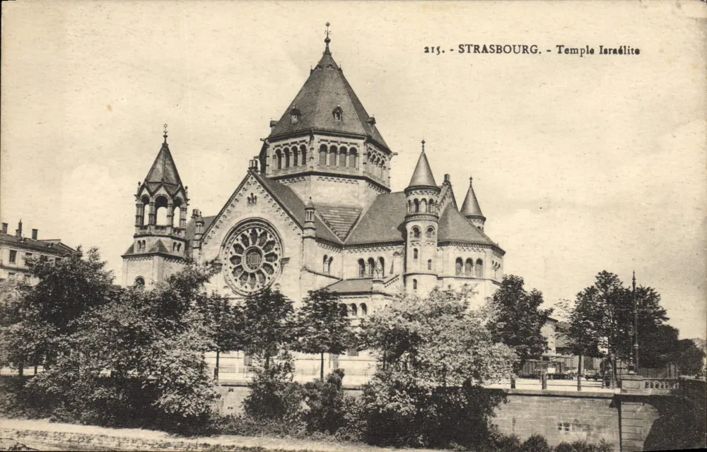 Strasbourg - Israelitische Tempel — Verlag 'Cartes 'La Cigogne'' Nr. 215 - Vorderseite