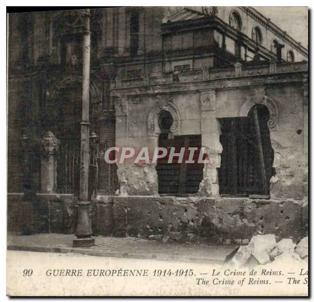 Reims — Kriegsbeschädigungen 1914-1915 — n°99 - Vorderseite