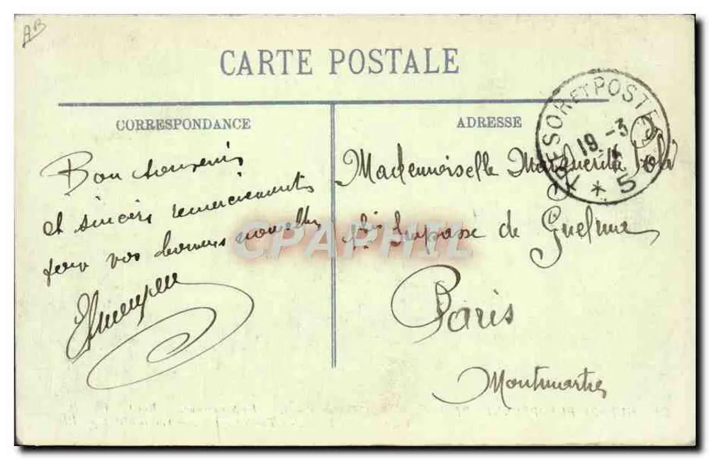 Reims — Kriegsbeschädigungen 1914-1915 — n°99 - Rückseite