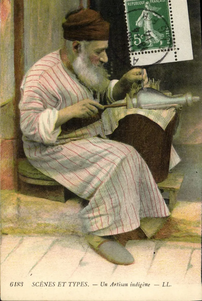Um Artesão Indígena — SCÈNES ET TYPES. — LL. — n° 6183 - Frente
