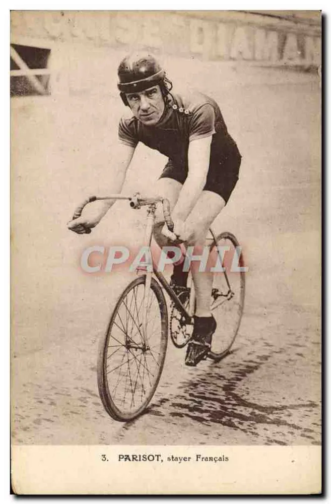 Parisot, ciclista francese — editore E. Beauvain, serie 3 - Recto