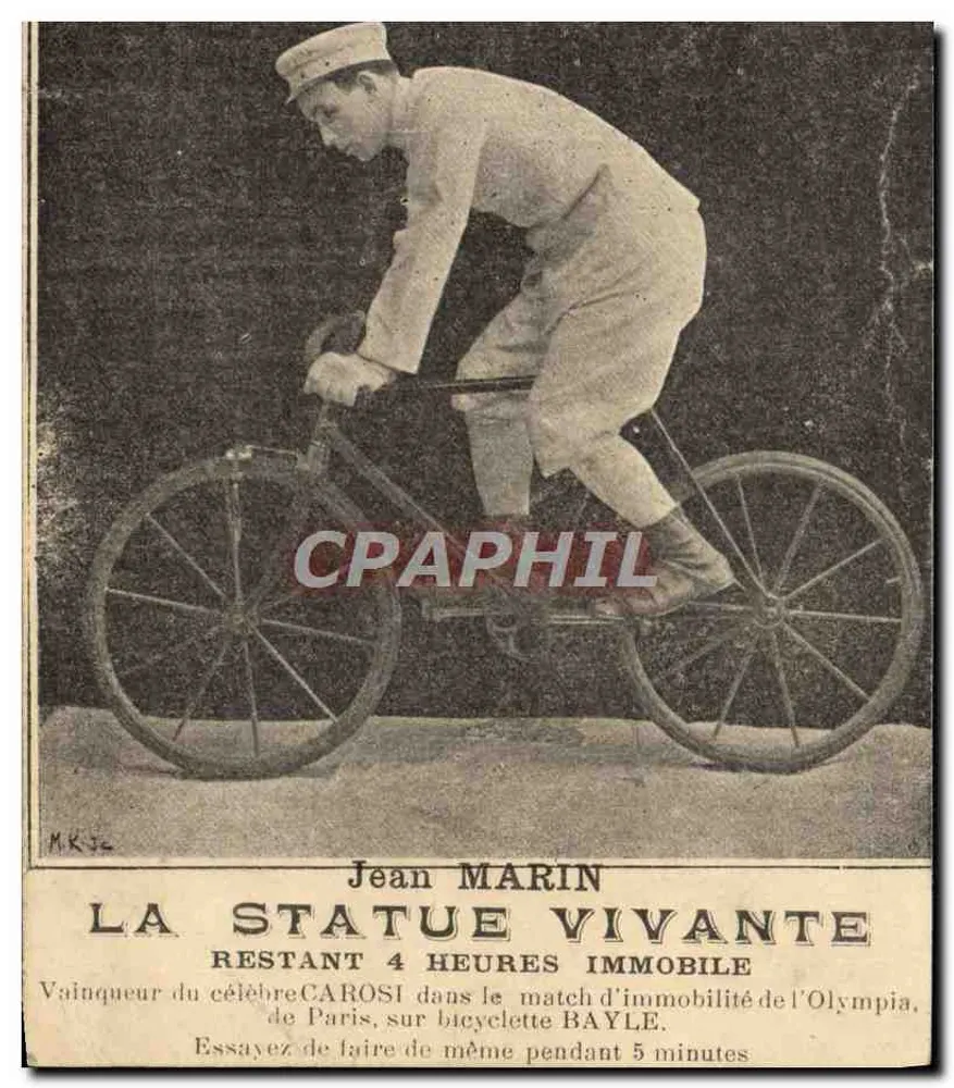 Jean MARIN — La Statue Vivante restant 4 heures immobile — éditeur non visible - Vorderseite