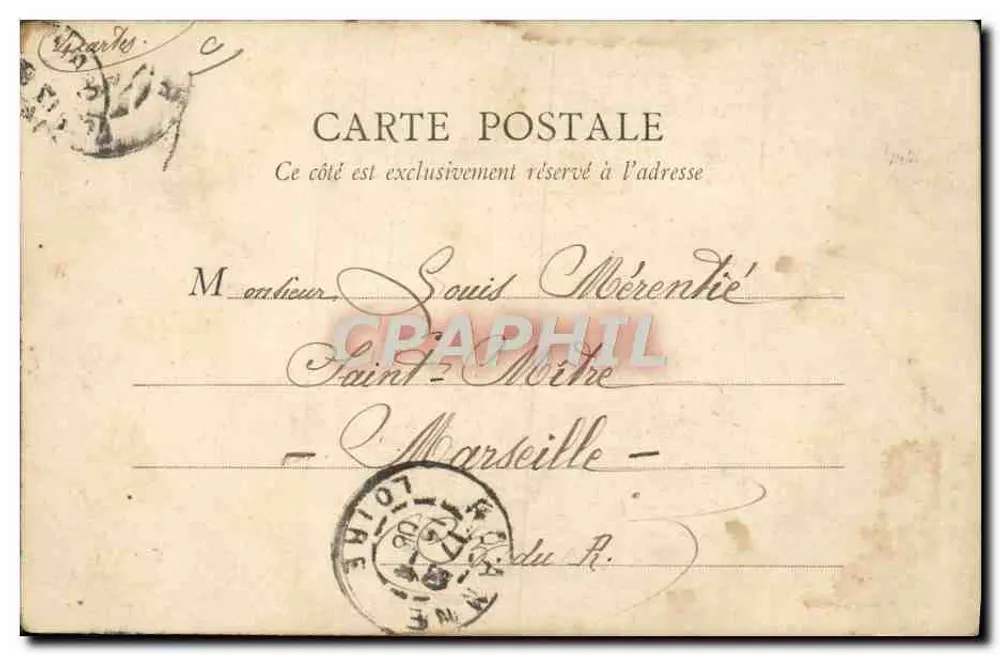 Ciclista na pista — Sábado, 14 de Agosto de 1906 — B. E., Paris - Verso
