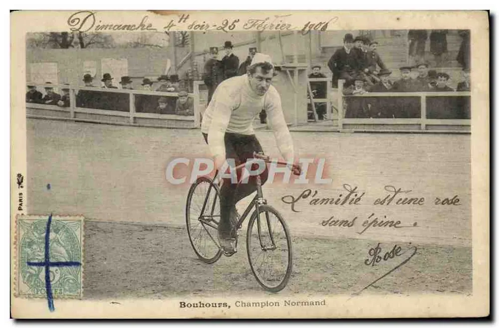 Corrida de bicicleta — Bouhours, Campeão Normando — Paris - Frente