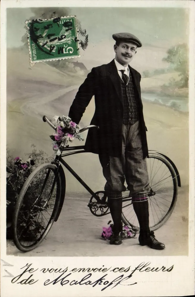 Ciclista com buquê — n° III - Frente