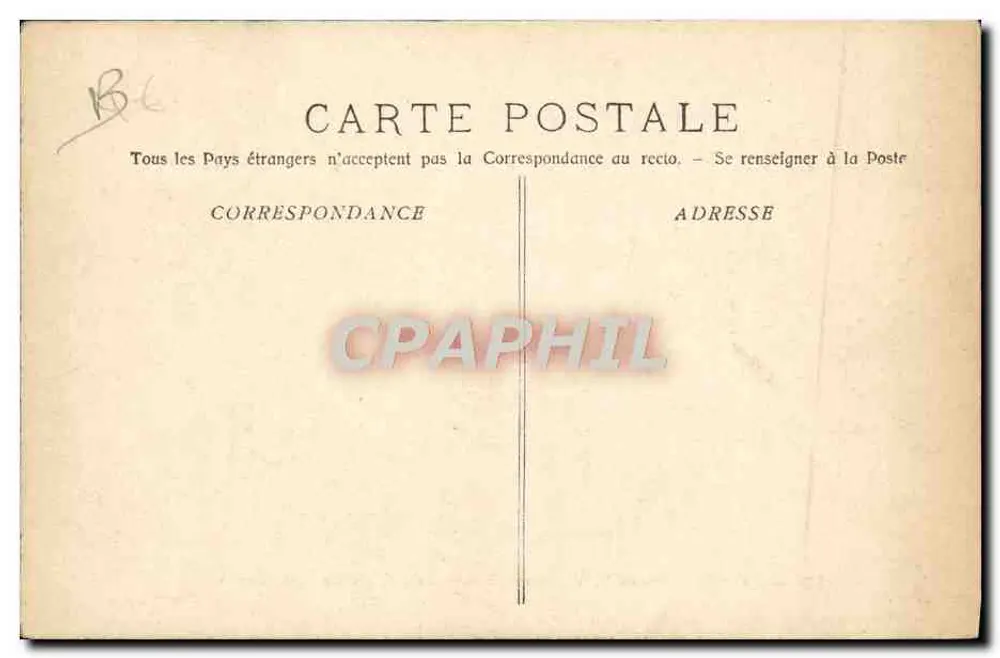 Der "Calédonien" — Hilfsschiff der Schule für Artillerie — A. Bougault n°528 - Rückseite