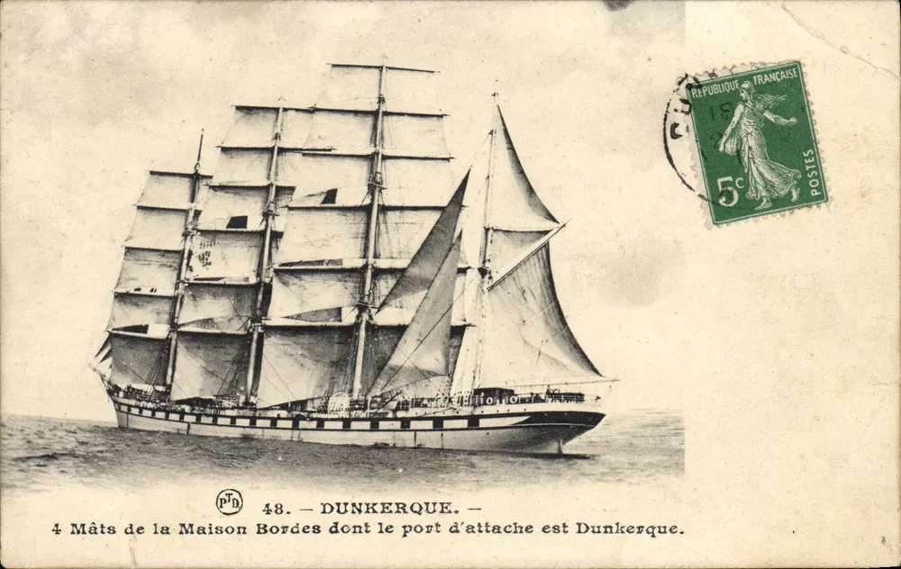 4 Masten der Maison Bordès — Dunkerque — PTD 48 - Vorderseite