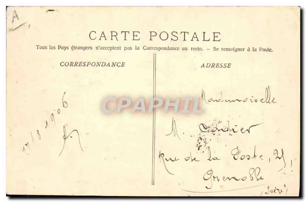 La Couronne — Schulschiff der Kanoniere — A. Bougault n°581 - Rückseite