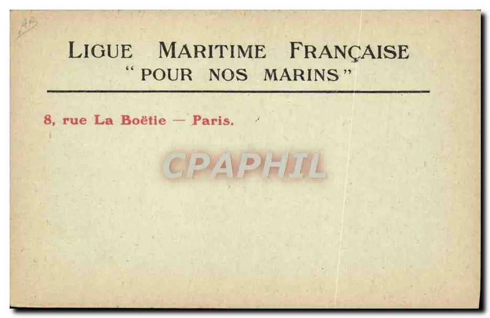 Der « Borda », Marineakademie — Marine der Armee — Lévy Fils & Cie, Paris, Nr. 2 - Rückseite