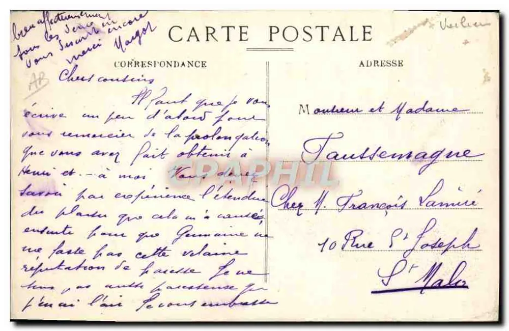 Dieses (Hérault) — Drei-Mast-Schiff Alle Segel Aus — Edition Mar - Rückseite