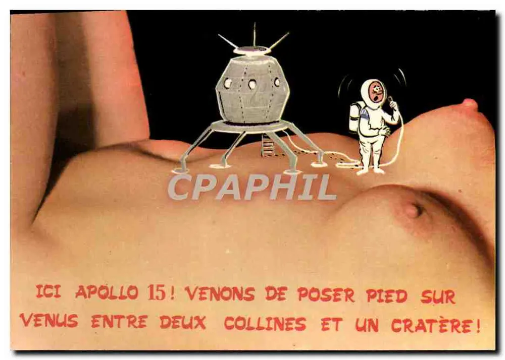 Apollo 15 — derisão espacial em Vênus — Éditions Hubert TOYCUSSIN Robert HUET, Série 370/4 - Frente