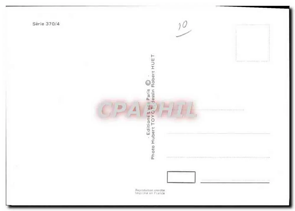 Apollo 15 — derisão espacial em Vênus — Éditions Hubert TOYCUSSIN Robert HUET, Série 370/4 - Verso