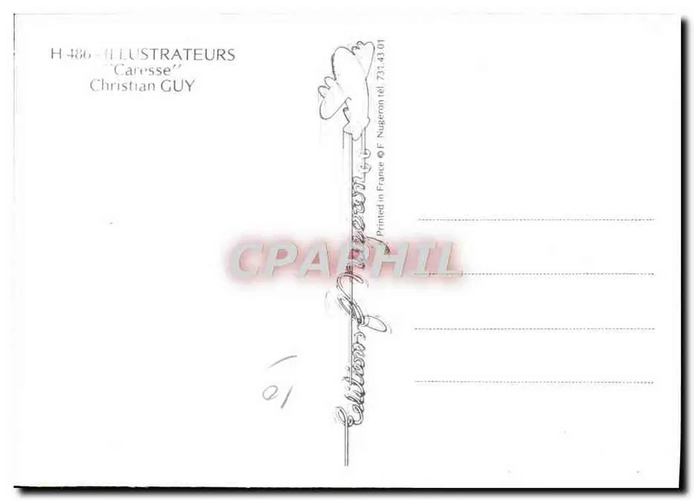 Caresse — Christian Guy — Éditions F. Nugeron - Rückseite