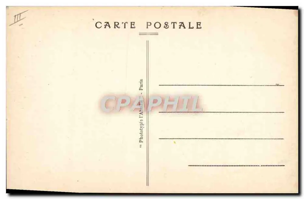 Die Behörden des Landes — F 3 — Phototypia l'Abattant, Paris - Rückseite