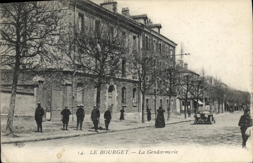 Le Bourget — Gendarmeria — Wydawca B.L.D., n°14 - Awers