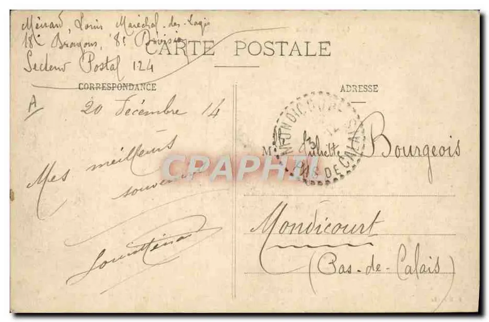 Revigny - Die Gendarmerie - Route de Ste-Menehould — R. Mirayulle - Rückseite