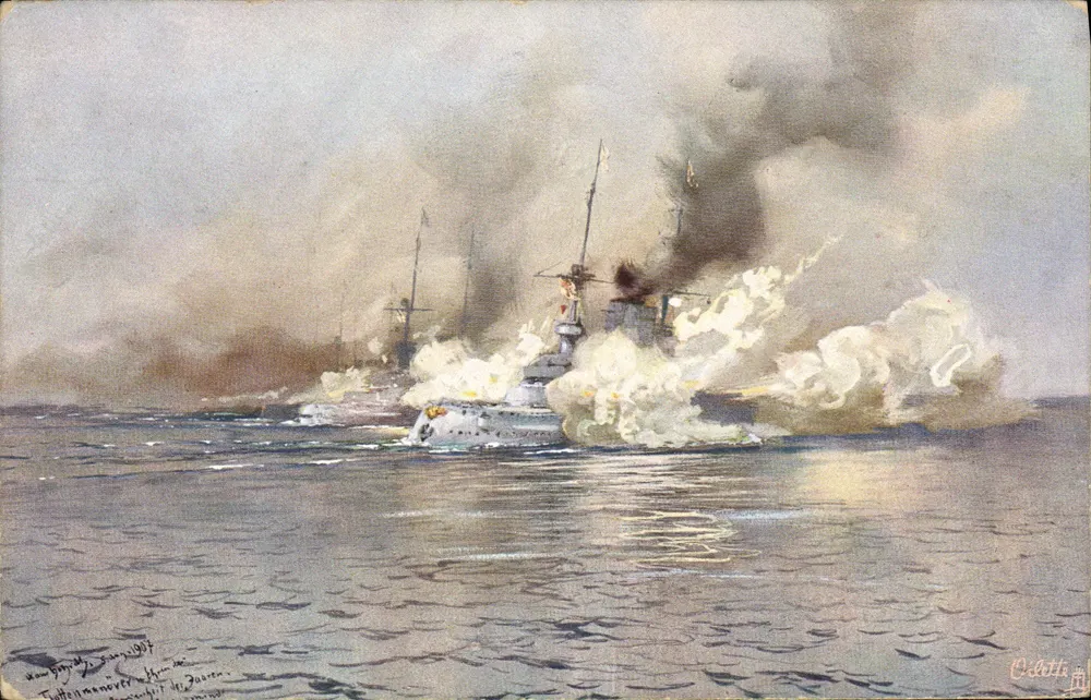 Manobras de navios de linha — Tuck's Postkarte, série « Oliette » n° 877 — editor Raphael Tuck & Sons - Frente