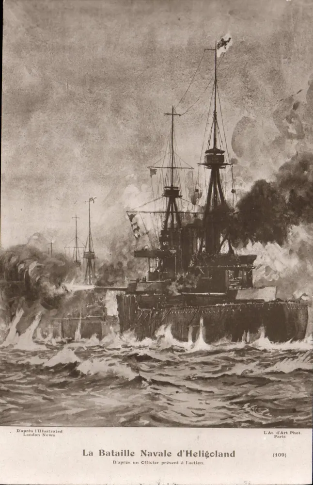 Die Seeschlacht von Heligoland — Illustration nach einem Offizier, der an der Schlacht teilnahm — L'At d'Art Phot, Paris, n° (109) - Vorderseite