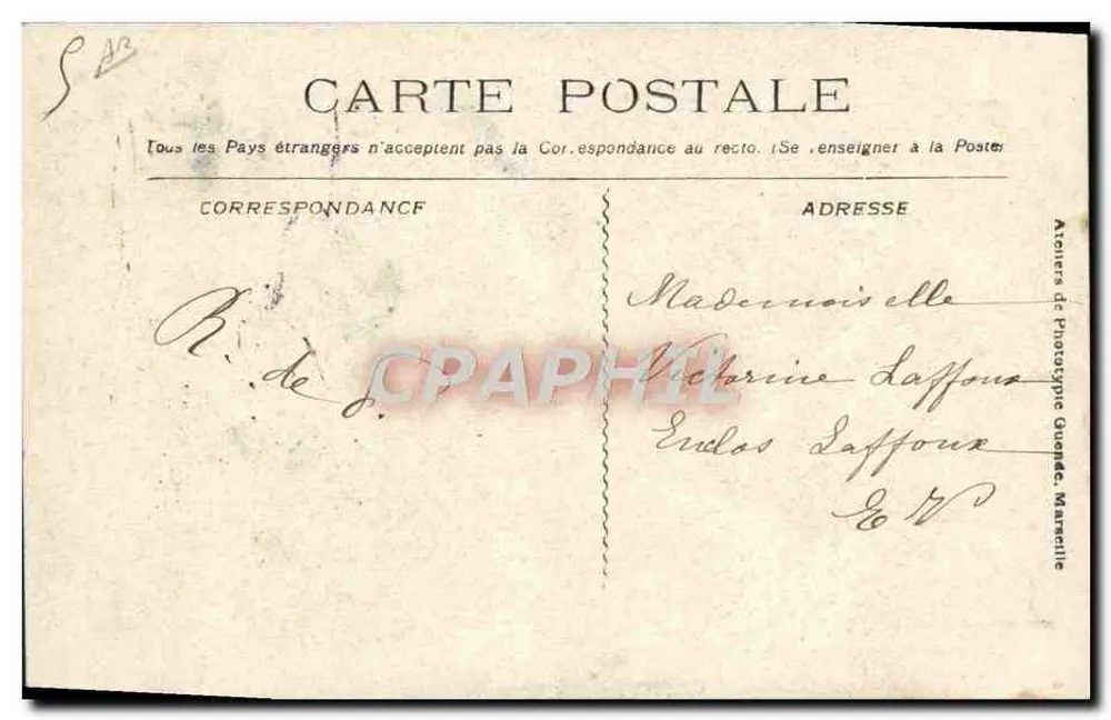 Catástrofe do "Iena" — Após a explosão do "Iena" — Transporte dos primeiros feridos — Atelier de Fototipia Guenée, Marselha - Verso