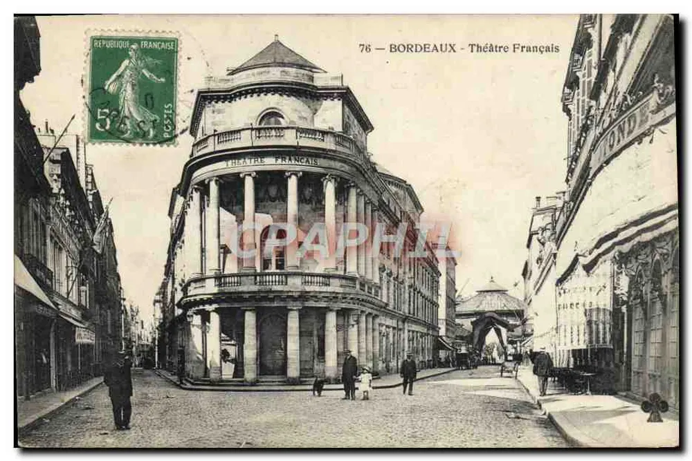 Bordeaux — Teatro Francês — editor não identificado, n° de série 76 - Frente