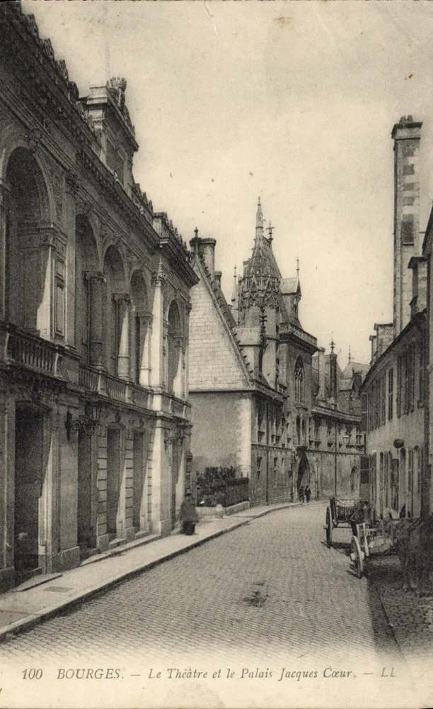 Bourges — Das Theater und das Palast von Jacques Cœur — LL, n°100 - Vorderseite