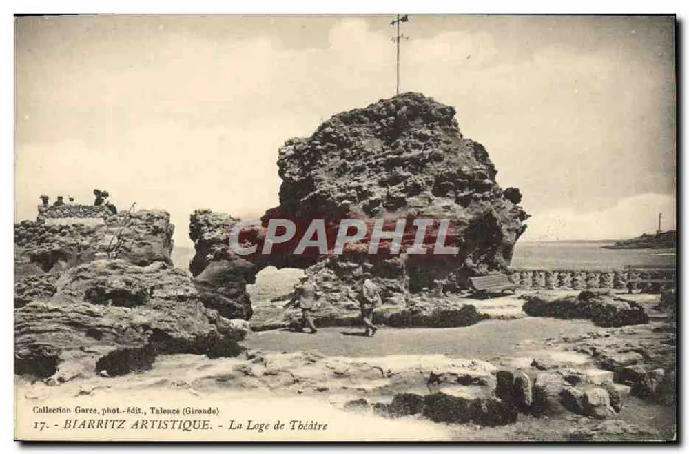 A Loge de Teatro — Biarritz — Coleção Gorce, fot.-edit., Talence (Gironde) — n°17 - Frente