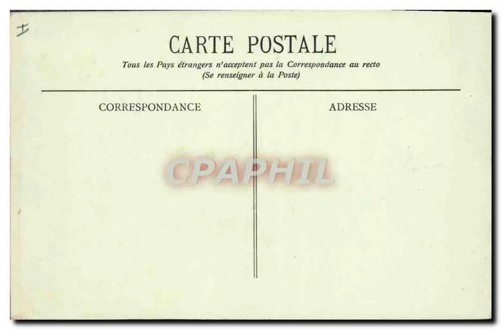 A Loge de Teatro — Biarritz — Coleção Gorce, fot.-edit., Talence (Gironde) — n°17 - Verso