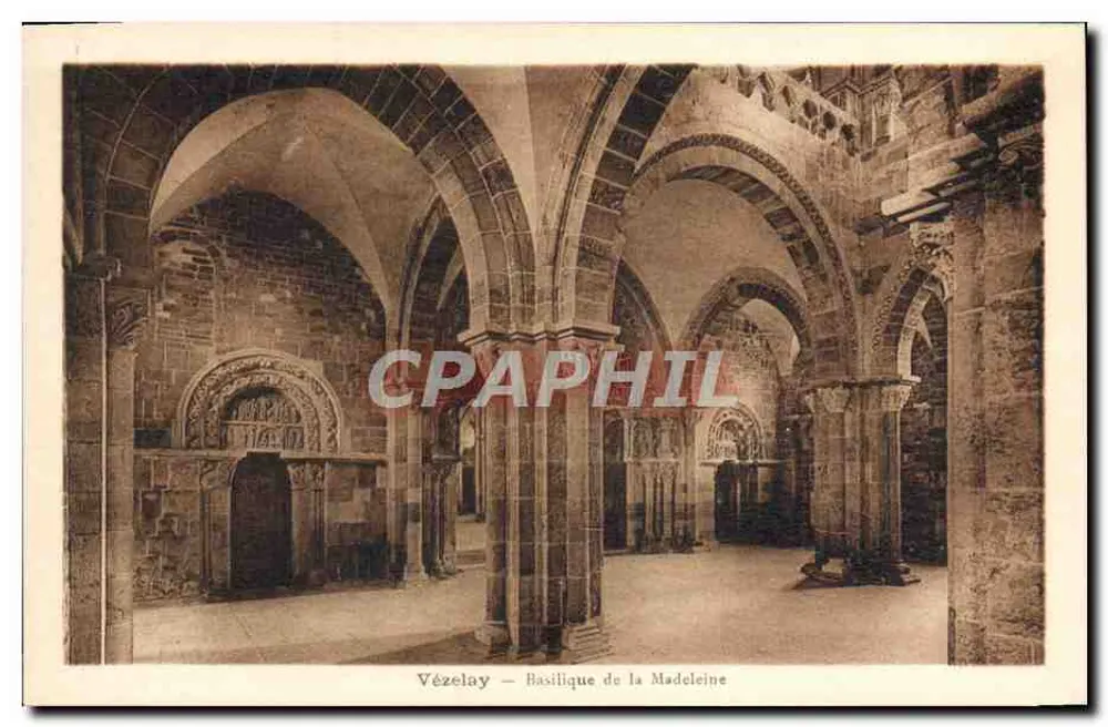 Vézelay — Basílica de La Madeleine — Editor: Péruvier, n° 147 - Frente