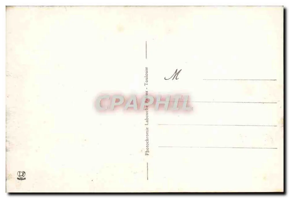 Lourdes - Bernadette pastoreando ovelhas — Fotoquímica Labonche & Cie, Toulouse - Verso