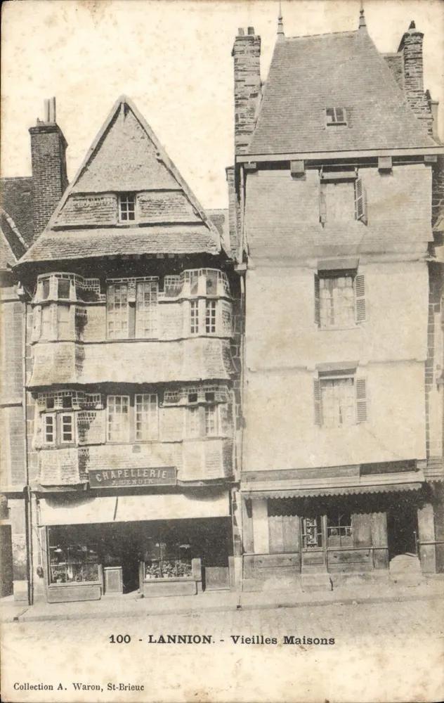 LANNION - Velhas Casas — Coleção A. Waron, St-Brieuc - Frente