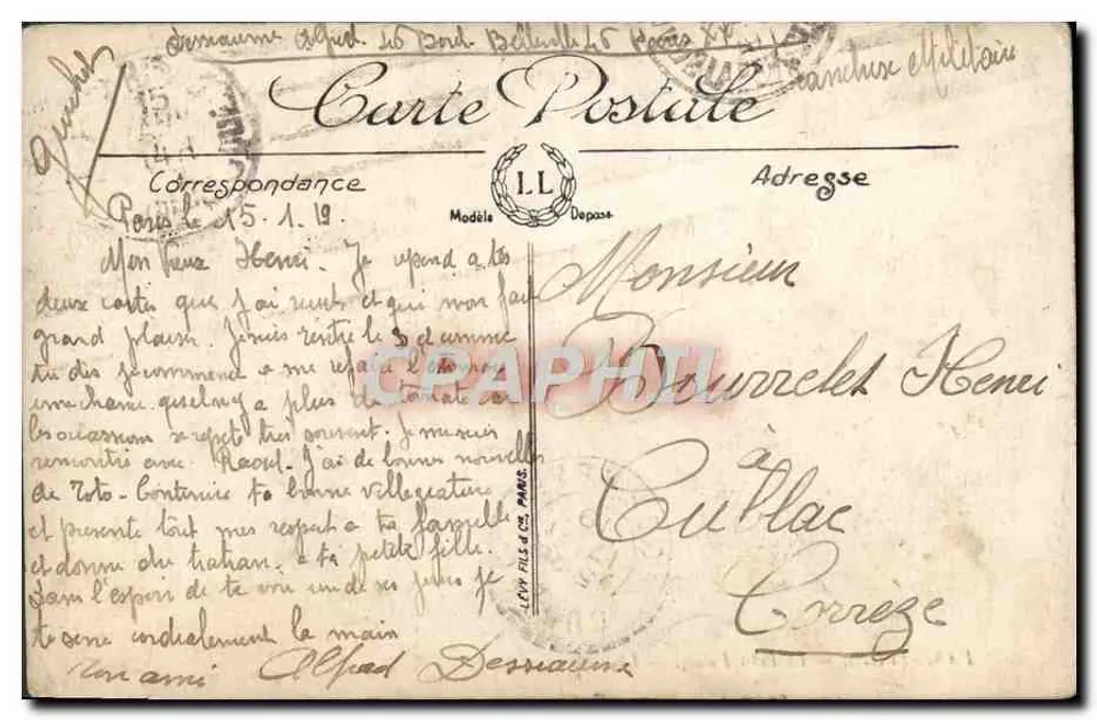 Paris (VIIIe) — O Petit Palais — LL - Verso