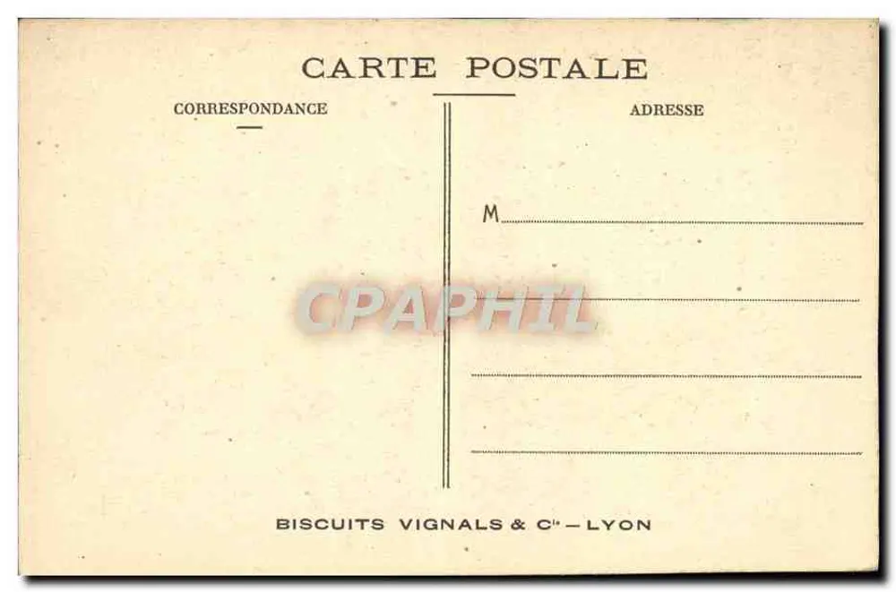 Castelo de La Rochefoucauld — Charente — editor Biscuits Vignals & Cie - Lyon - Verso