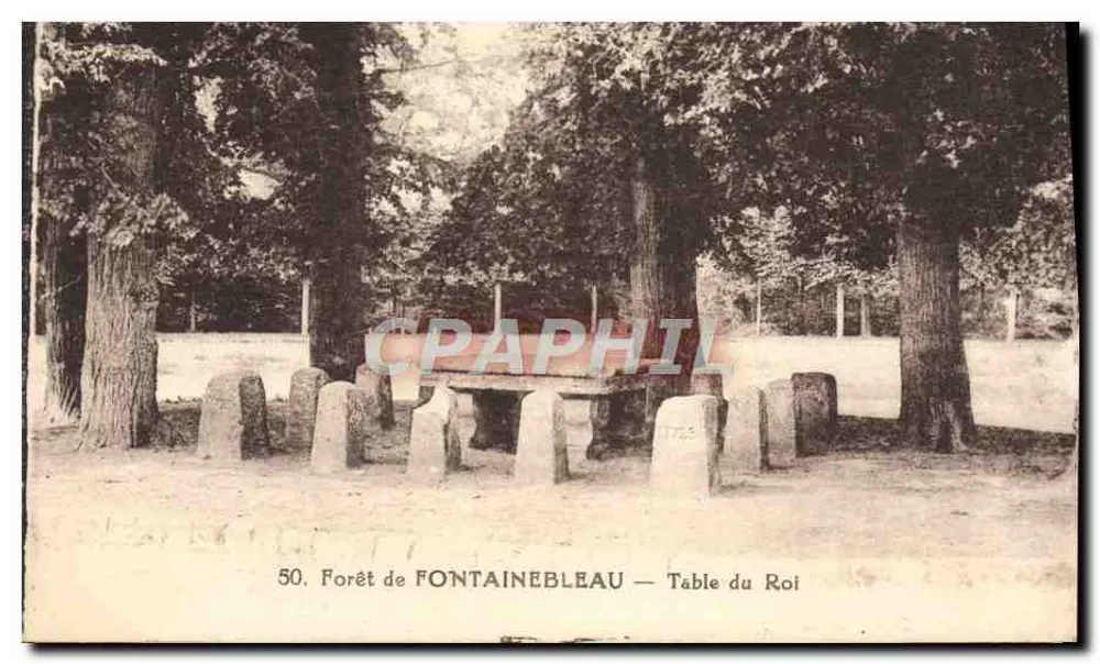 Floresta de Fontainebleau — Mesa do Rei - Frente