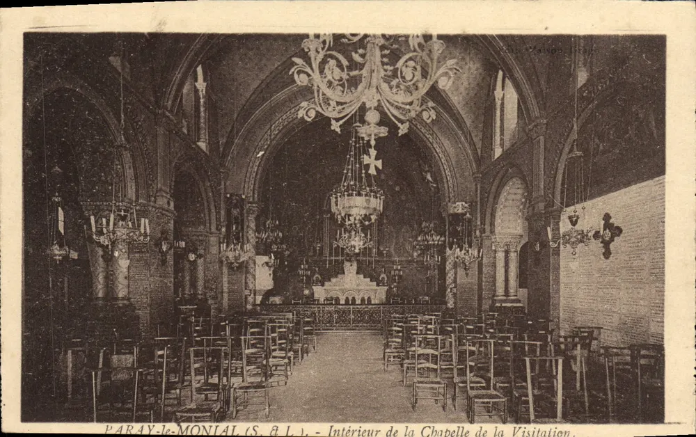 Paray-le-Montal (S. & L.) — Intérieur de la Chapelle de la Visitation — Éditeur : Ch. Maison Picap - Vorderseite