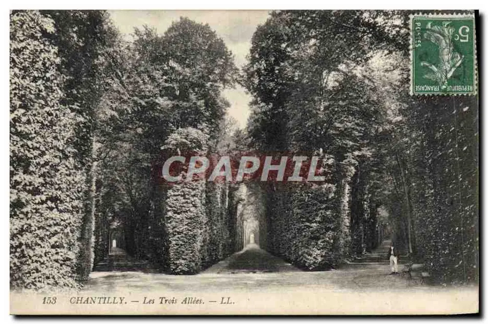Chantilly — As Três Avenidas — LL. — n°153 - Frente