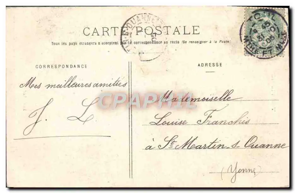 Toul ilustrado — A Catedral — Poirot, editor, Toul - Verso
