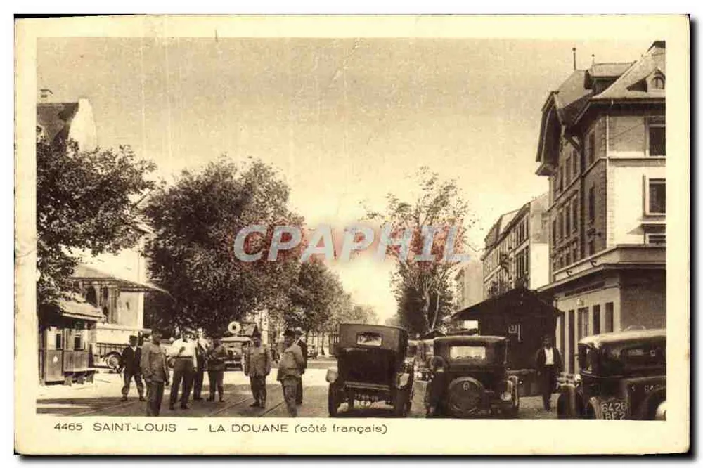 Saint-Louis — La Douane (côté français) — Braun & Cie, Mulhouse-Dornach, n°4465 - Frente