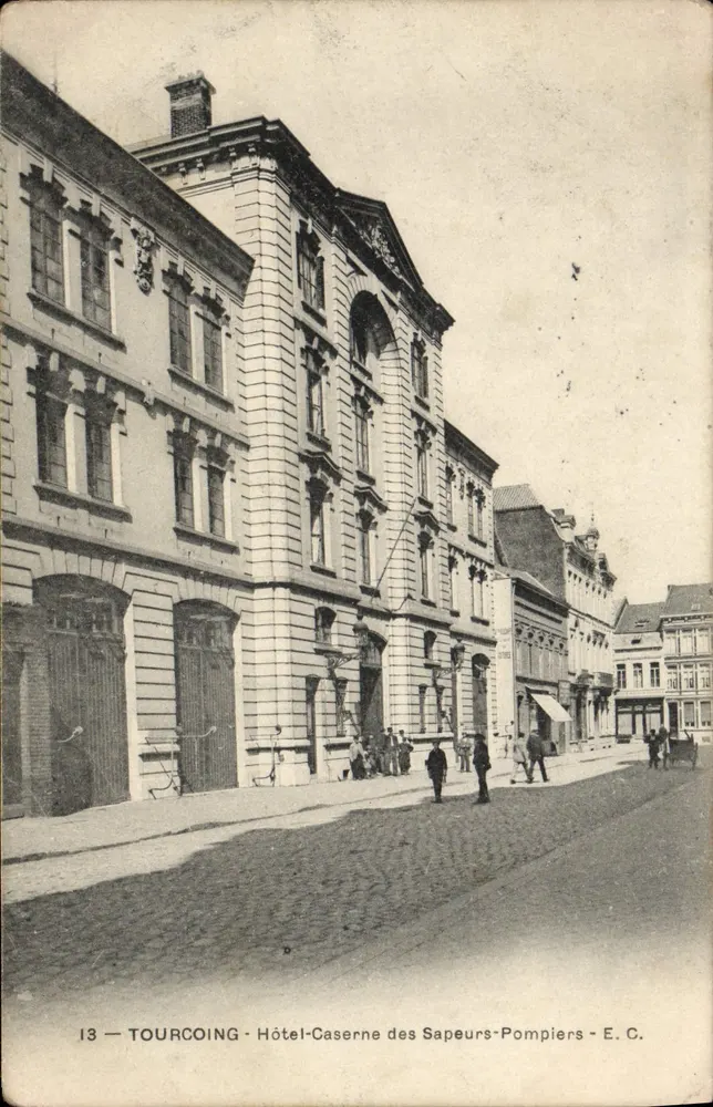 Tourcoing — Hotel-Barracken der Feuerwehr — E.C. n°13 - Vorderseite