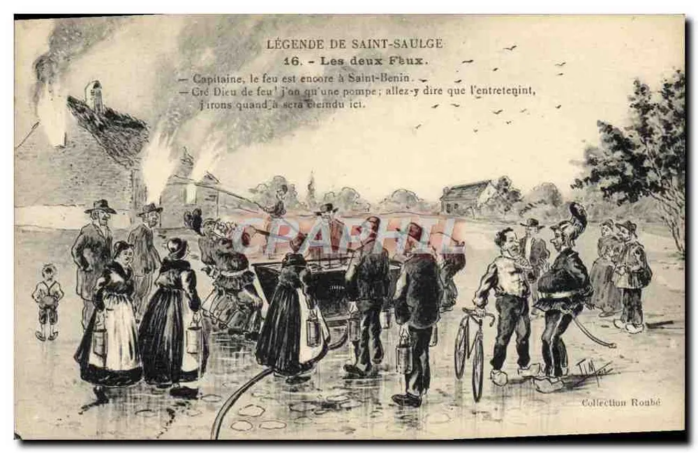 Legende von Saint-Saulge — Die beiden Brände — Sammlung Roube - Vorderseite