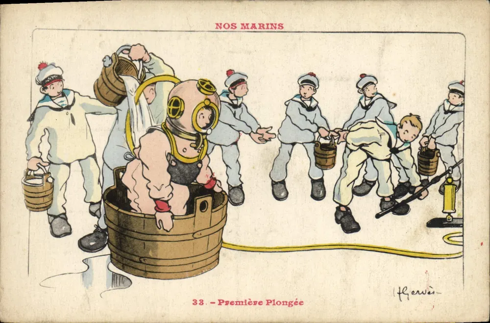 Nuestros Marineros — Primera Inmersión — Hervé, n°38 - Anverso