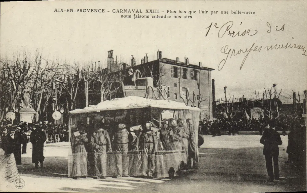 Aix-en-Provence - Carnaval XXIII - Plus bas que l'air par une belle-mère nous faisons entendre nos airs - Anverso