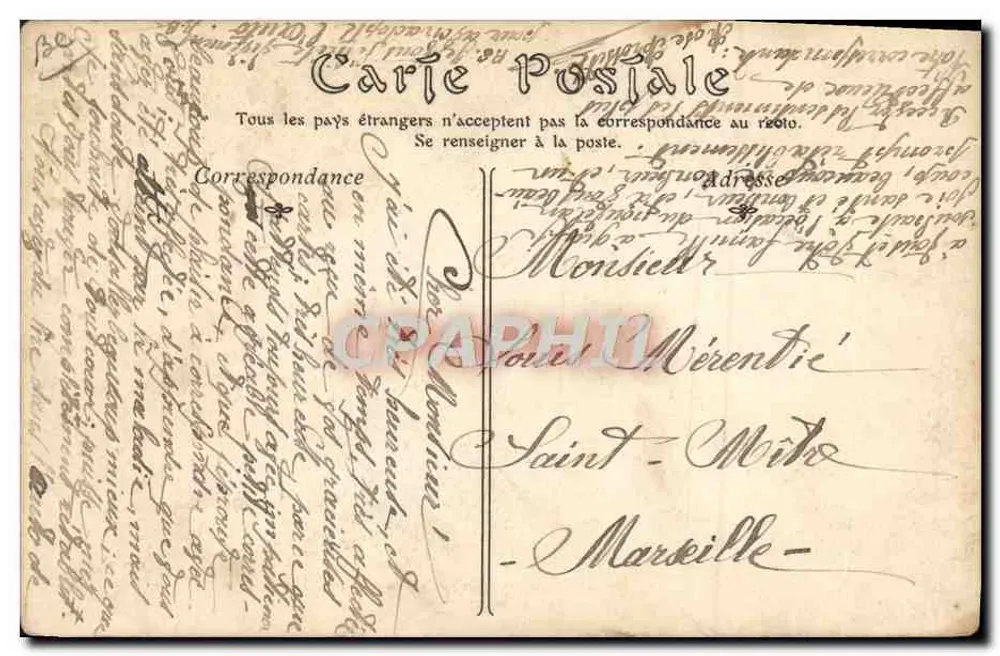 Ciclista americano — Menus BEDELL — ND Phot - Verso