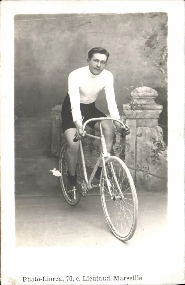 Radfahrer — Studio — Photo-Liorca, 76, c. Licutaud, Marseille - Vorderseite