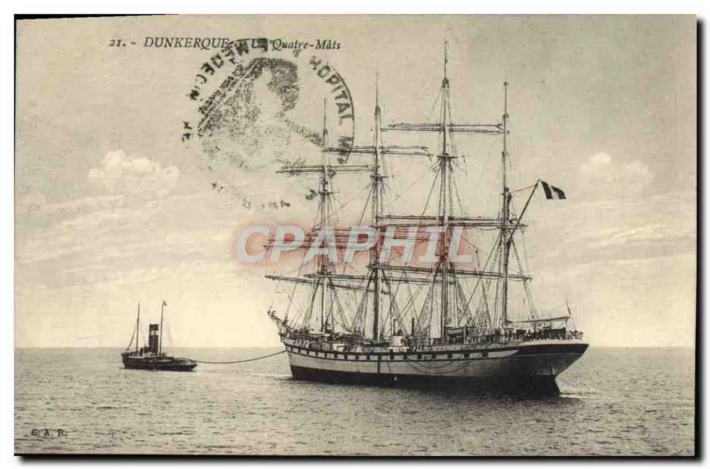 Dunkirchen — Der Viermast — G. A. R. - Vorderseite