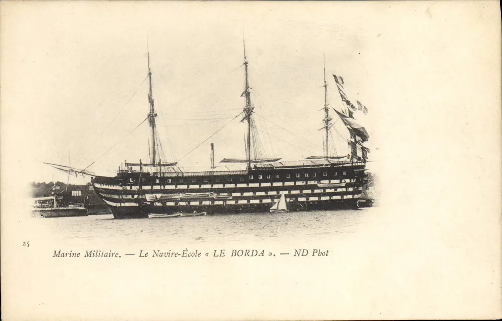 Militärische Marine — Das Ausbildungsschiff « LE BORDA » — ND Phot - Vorderseite