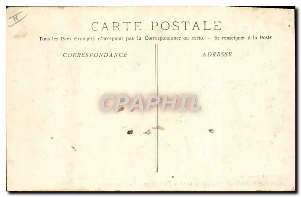 Draguignan - De Gendarmerie — Fototypie E. Légoir, Marseille, n° 3320 - Achterkant