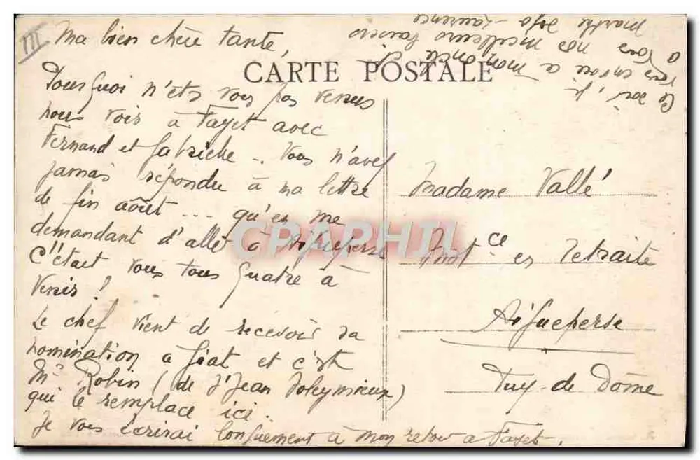 Pontaumur — Colonia Michetin und Route d'Aubusson — A. Gilbert, Schuhe - Rückseite